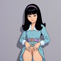 ai_generated lifting_skirt portrait presenting spread_pussy standing susie_chan the_amazing_chan_and_the_chan_clan