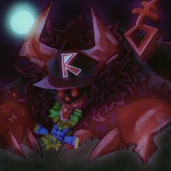 2boys 2d anthro balls claws color cumming dick forsaken_(roblox) fur furry gay guest_666_(forsaken) happicheesecake hat horns licking_balls male moon noob_(forsaken) roblox robloxian sharp_teeth size_difference tail tongue_out
