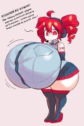1girls 2d 2d_(artwork) absolute_territory ahoge arm_tattoo ass big_ass big_breasts big_thighs blush_lines breasts breasts_bigger_than_body breasts_bigger_than_head breasts_bigger_than_torso bubble_butt clothed clothed_female clothing curvaceous curvy curvy_female curvy_figure dialogue english_dialogue english_text enormous_breasts female female_only fully_clothed gigantic_ass gigantic_breasts headgear heels high_heels huge_ass huge_breasts huge_thighs hyper hyper_ass hyper_breasts ineffective_skirt kasane_teto large_ass large_breasts large_thighs massive_ass massive_breasts microskirt miniskirt miupuddle motion_lines open_mouth plump plump_breasts plump_thighs red_eyes red_hair shortstack simple_background skindentation skirt solo solo_female tattoo text thick_thighs thighhigh_boots thighhighs thighs top_heavy twin_drills utau voluptuous voluptuous_female wide_hips