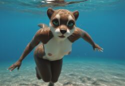 ai_generated anthro anthropomorphic beach beautiful big_breasts breasts female fit_female fur furry furry_female furry_only in_heat looking_at_viewer mammal mammal_humanoid ocean ocean_background otter otter_girl otter_humanoid posing_for_the_viewer realistic seductive seductive_look seductive_smile sexy sexy_body sexy_pose tits_out two_tone_fur underwater voluptuous voluptuous_female water