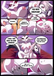 2girls absurd_res age_difference anthro ass bed big_ass big_breasts bodily_fluids breasts butt_slap canid comic demon dialogue dominatrix duo ear_piercing english_text female female/female fingering furniture furry genital_fluids genitals goetia goth goth_girl grey_body grey_fur grey_hair hellaverse helluva_boss hi_res kato777 long_hair loona_(helluva_boss) milf naked naked_female nipples nude nude_female owl owl_demon penetration pussy red_sclera slap spanking stella_(helluva_boss) tail text two_tone_body two_tone_fur two_tone_tail vaginal_fluids vaginal_penetration vulva white_body white_eyes white_fur wolf wolf_girl