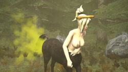 3d blizzard_entertainment centaur fart fart_cloud fart_fetish female mercy monster_girl overwatch source_filmmaker taur