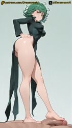1girls 2025 4k ai ai_assisted ai_generated anime anime_style artist_name barefoot breasts dreamyan_ai feet female foot_fetish footjob green_eyes green_hair hi_res high_quality high_resolution highres one-punch_man patreon short_hair shortstack smile smiling smug tatsumaki thick_ass thick_thighs thighs toes uncensored white_body white_skin