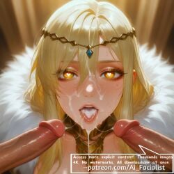 adultcontent ai_generated anime animedrawing animefanart animegirl beauty characterdesign curvy digitalart digitalpainting eldenring eldenringfanart erotic facial facial_cum fellatio gamecharacter girl nsfw queen_marika_the_eternal queenmarika sensual sex sexualthemes sexy sexygirl videogamefanart