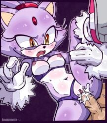blaze the cat from sega by emmavania