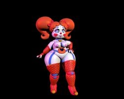 1girls 3d artist_request baby_(fnafsl) breast_grab breasts circus_baby circus_baby_(fnaf) female female_only five_nights_at_freddy's five_nights_at_freddy's:_sister_location looking_at_viewer nude robot robot_girl sexbot_circus_baby sister_location solo thick_thighs wide_hips