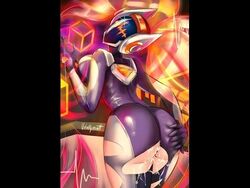 ass ass_lift big_ass big_breasts big_butt breasts clothing cum cum_in_ass cum_inside cum_on_body dj_sona dj_sona_concussive finished helmet latex league_of_legends legs lowres no_panties pregnant rape red_hair riot_games sona_buvelle suit velvetqueenh