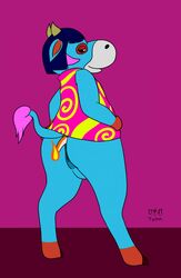 1girls 2016 ambiguous_gender anal_vore animal_crossing animal_genitalia animal_pussy anthro anus ass biped black_eyes black_sclera blue_anus blue_body blue_fur blue_hair blue_pussy blue_tail blush bovine bowl_cut brown_hooves cattle charmander crossover duo equine_anus equine_pussy eye_markings feet female female_focus female_pred fire flaming_tail flat_chested full-length_portrait furry gloves_(marking) grey_body hair half-closed_eyes hands_on_hips hi_res hooves horn horns interspecies looking_back looking_down mammal markings multicolored_body muzzle_(marking) naomi_(animal_crossing) nintendo orange_skin orange_tail pink_background pink_body pink_tail pokémon_(species) pokemon pokemon_rgby portrait post_vore purple_background pussy rear_view red_body red_markings scalie simple_background slightly_chubby smile snout socks_(marking) solo_focus standing stomach_bulge tail tail_tuft tan_tail telem text thick_thighs tuft two_tone_tail video_games vore watermark white_eyes wide_hips yellow_horn