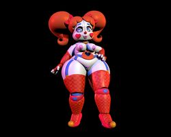 3d artist_request baby_(fnafsl) chubby circus_baby circus_baby_(fnaf) five_nights_at_freddy's sexbot_circus_baby sister_location thick_thighs wide_hips