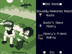 barefoot cave_story cum lowres misery_(cave_story) nude panties parody quote_(cave_story) qvga underwear