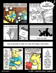 comic croconaw feraligatr7 furry furry_only gay male nintendo oral pikachu pokemon video_games