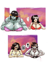 2016 4boys 4girls alien areola areolae big_breasts black_hair black_lips bra breasts clothing darkseid dc female genderswap_(mtf) grey_skin homestuck horns huge_breasts human karkat_vantas lady_darkseid long_hair male ms_paint_adventures multiple_boys multiple_girls paizuri penis pointy_ears red_eyes redblacktac rule_63 sex sharp_teeth short_hair speech_bubble the_new_gods troll underwear white_skin