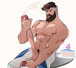 1boy fantastic_four male male_only marvel marvel_comics masturbation mr_fantastic mr_fantastic_(marvel_rivals) pinkmustacheguy solo_male thepinkiepirate