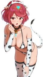 1girls cow_print cowbell cowbell_collar cowgirl_outfit female nintendo oruru63100814 pyra pyra_(xenoblade) solo solo_female tagme xenoblade_(series) xenoblade_chronicles_2