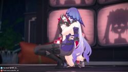 2girls 3d big_breasts black_hair black_swan_(honkai:_star_rail) bouncing_breasts breast_sucking breasts breasts_out climax clothed different_angle evilaudio exposed exposed_breasts exposed_pussy female female/female female_ejaculation female_focus female_masturbation female_only fingering fingering_partner fingering_pussy functionally_nude functionally_nude_female high_heel_boots hips honkai:_star_rail honkai_(series) hood hoyoverse jellyfishjubilee jiggling_breasts large_breasts lesbian_sex long_hair masturbating_other masturbation mihoyo nipples only_female open_clothing partially_clothed pussy pussy_ejaculation pussy_juice ripped_pants ripped_pantyhose sparkle_(honkai:_star_rail) squatting squirting sucking_breasts tagme tiptoes tir_al twintails vagina video white_hair yuri