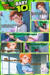 ai_assisted ai_generated ass ben_10 big_breasts cartoon_network comic_page comic_panel green_eyes gwen_tennyson gwen_tennyson_(alien_force) gwen_tennyson_(classic) gwen_tennyson_(omniverse) lolita_fashion miaulust red_hair sexy_pose sucking_penis teen teenage_girl teenager