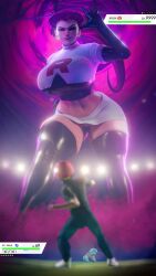 1girls 2boys 3d big_ass big_breasts big_thighs breasts curvaceous curvy curvy_figure enormous_ass enormous_breasts female game_freak gameplay_mechanics giant_ass giant_breasts giantess gigantic_ass gigantic_breasts gigantic_thighs health_bar height_difference hips hourglass_figure huge_ass huge_breasts huge_thighs hyper_ass hyper_breasts jessie_(pokemon) large_ass large_breasts large_thighs legs light-skinned_female light_skin macro male male/female massive_ass massive_breasts mature mature_female musashi_(pokemon) nintendo pokemon pokemon_(species) pokemon_trainer scrag_boy scraggy_(artist) size_difference slim_waist squirtle stamina_bar straight team_rocket team_rocket_uniform thick thick_hips thick_legs thick_thighs thighs trainer voluptuous waist wide_hips