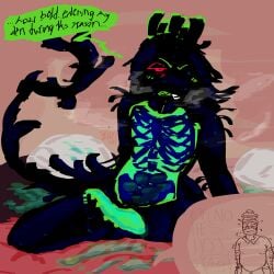 007n7 007n7_(forsaken) 1boy 1x1x1x1 1x1x1x1_(forsaken) 2boys artist_signature artist_upload before_sex cum cum_on_pillow doodle eggs forsaken_(roblox) male male_only mating_season monster_male roblox roblox_game robloxian self_upload speech_bubble spread_legs sweating tabbedout tagme tentacle_penis translucent_body translucent_penis visible_skeleton walked_in_on zipper_mouth