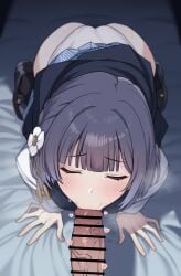 0haribo0 absurdres censored fellatio gakuen_idolmaster hataya_misuzu highres idolmaster oral