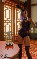 3d 3d_(artwork) bunnysuit flamatactica overwatch overwatch_2 sombra