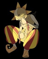 daycare_attendant_(fnaf) five_nights_at_freddy's five_nights_at_freddy's:_security_breach fnaf glowing glowing_eyes jerkingoff male male_masturbation masturbation nervous shivering silly solo solo_male submissive_male sundrop sundrop_fnaf sweat