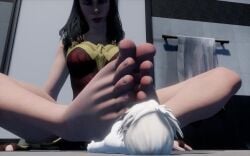 animated barefoot feet feet_up foot_fetish footjob giantess mmd sfm soles tagme trample video wonder_woman_(series)