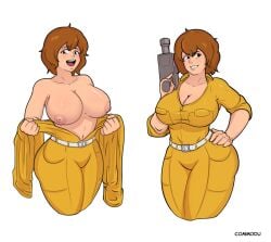1girls april_o'neil april_o'neil_(tmnt_1987) big_ass big_breasts big_thighs breasts bust busty chest commodu curvaceous curvy curvy_figure female going_commando hips hourglass_figure huge_ass huge_breasts huge_thighs large_ass large_breasts large_thighs legs light-skinned_female light_skin mature mature_female naked_under_clothes slim_waist teenage_mutant_ninja_turtles thick thick_hips thick_legs thick_thighs thighs tmnt_1987 voluptuous waist wide_hips wide_thighs