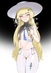 condom_wrapper nun nun_outfit pants_open phoebe_(wuthering_waves) small_breasts smaller_female tomatosp wuthering_waves