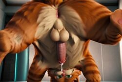 20th_century_fox ai_generated all_fours anus ass ass_focus ass_up asshole back_view balls cat cum davis_entertainment dripping_cum facesitting facesitting_pov fat_ass feline garfield:_the_movie garfield_(series) garfield_the_cat ginger_fur green_eyes looking_at_viewer male pawpads paws paws,_inc. penis raised_tail smile spread_legs teasing_viewer