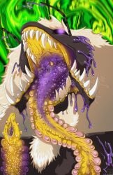 absurd_res anthro arthropod bee blakezarks bodily_fluids cel_shading digital_media_(artwork) dripping fangs hi_res hymenopteran infestation insects invertebrate_proboscis latex male mouth_shot open_mouth parasite portrait proboscis_(anatomy) saliva saliva_drip saliva_on_tongue shaded slime softbeeplease solo teeth throat unusual_anatomy vore