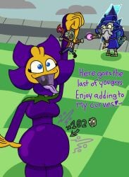 1girls anthro anthrofied ass belly belly_bulge breasts fat female female_pred flora_fauna noron2494 plant plant_girl plant_humanoid plantie plants_vs._zombies plants_vs_zombies popcap_games pred pussy shrinking_violet_(pvz) vore weight_gain zombie zombie_(pvz)