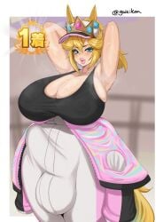 princess peach from mario (series) by gaikiken