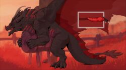 animated black_body black_scales breeding_mount dragon european_mythology feral ivagon male mythological_creature mythological_scalie mythology scales scalie solo thurkearvyth western_dragon