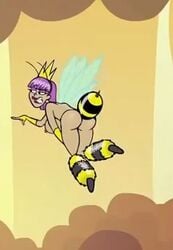 1girls ass bee_girl bee_humanoid big_breasts big_butt breasts cropped edit gundarr humanoid minigirl mondo_media nearphotison nipples nude_female queen_bee queeny_bee screencap screenshot_edit sideboob