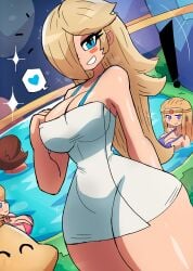 4girls cute_girl princess_peach princess_rosalina tony_welt