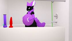 afurryaltnsfw ambiguous_gender anthro belly belly_inflation claws duo feet fingers fluffy forward fur gender hair handpaw inflation inner intersex iquid leaning liquid_inflation machine male male_only nude paws protogen relaxing solo tail toes tongue tuft visor water_inflation