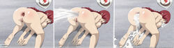 1girls after_sex ahe_gao all_fours anal_cum_expulsion anus ass ass_up barefoot big_breasts braid breasts brown_eyes clitoris completely_nude completely_nude_female cum cum_explosion cum_expulsion cum_from_mouth cum_in_ass cum_in_mouth cum_in_pussy cum_on_feet erza_scarlet excessive_cum fairy_tail feet female female_only gaping gaping_anus hat leaking long_hair looking_at_viewer looking_back neeba nude open_mouth pussy pussy_juice rolling_eyes sideboob soles text toes top-down_bottom-up uncensored watermark wet