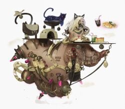 amputee anal_bead anal_beads_in_urethra anal_insertion balls big_breasts big_nipples body_modification branded branding branding_mark breasts cat_ears cat_tail cum_drinking dark_souls dripping_cum english_text fellatio_mask floating futanari gag gagged gore gravity_rush hi_res huge_balls huge_belly huge_breasts humiliating_tattoo hyper_penis hyper_pregnancy insertion intersex kat_(gravity_rush) maid_apron nipple_penetration nipple_piercing penis_insertion pregnancy_tally pregnant pregnant_belly pregnant_futa quadruple_amputee sezdraw sweating used_condom veiny_penis waitress