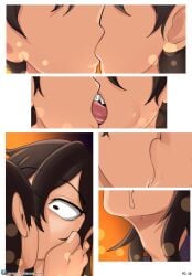1futa 1girls comic deep_kissing dialogue french_kiss futa_on_female kissing mrbooshmaster romance sarah_(mrbooshmaster) tongue_kiss willow_(mrbooshmaster)
