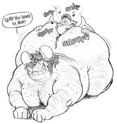 2026 absurd_res anal anthro ass belly big_butt blush bodily_fluids body_hair butt_grab butt_hair butt_sniffing charizard chest_hair duo ear_piercing english_text eye_roll generation_1_pokemon grin hand_on_butt hi_res huge_butt looking_pleasured male male/male mammal mayku mayku_(character) moobs murid murine musk nintendo obese obese_male onomatopoeia oral overweight overweight_male piercing pokemon pokemon_(species) rat rimming rodent scalie sex smile sniffing sound_effects sweat text yellow_sclera