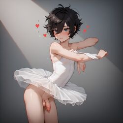 ai_generated ballerina cute tutu undressing yaoi