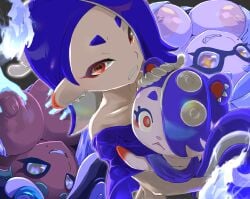+_+ 4girls animal_crossing animal_crossing_new_horizons big_breasts blue_eyes blush breasts cece_(animal_crossing) cleavage female female_focus female_only ghost_hands hideyoshi_(swliyhbpe9xqqze) inkling large_areolae large_breasts looking_at_viewer marie_(splatoon) marina_(splatoon) marina_ida mole_under_eye nintendo nipples red_eyes rodent scared scared_expression shiver_(splatoon) shiver_(splatoon)_(cosplay) shiver_hohojiro splatoon splatoon_(series) splatoon_3 symbol-shaped_pupils tentacle tentacle_hair unusual_anatomy unusual_eyes unusual_pupils white_hair yellow_eyes yellow_pupils