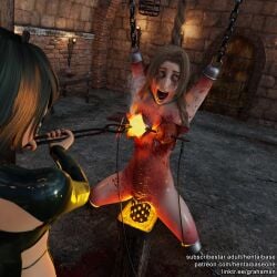 aerith_gainsborough amputee bondage breast_destruction dismember dismemberment final_fantasy final_fantasy_vii gore grahamsn guro hentaibase quadruple_amputee ryona torture torture_chamber yuri yuri_guro