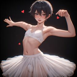 ai_generated ballerina cute tutu undressing yaoi