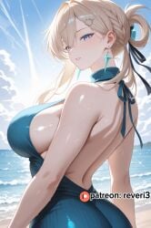 ai ai_art ai_generated armpit armpit_crease armpit_fetish armpits artificial_intelligence bangs bare_back bareback beach big_ass big_breast big_breasts big_butt big_titties blonde_hair blue_eyes braless curvy curvy_body exhibition exhibitionism exhibitionist eyelashes female huge_boobs huge_breast huge_breasts huge_titties large_ass large_boobs large_breast large_breasts large_butt large_tits large_titties long_hair looking_at_viewer lynae_(wuthering_waves) no_bra outdoors public public_indecency reveri3 sideboob solo standing thick thick_arms thick_ass thick_back thick_body thick_booty thick_butt thick_hips thick_waist wide_hips wide_waist wuthering_waves yellow_hair