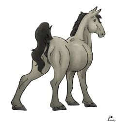 animal_genitalia animal_pussy dark_pussy donut_anus female female_only horse horse_girl horse_pussy mare mare_pussy pussy