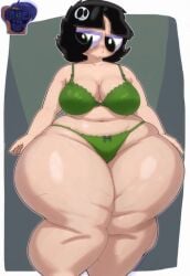 aged_up ai_generated big_ass big_butt black_hair bottom_heavy bra buttercup_(powerpuff_girls) cartoon_network child_bearing_hips curvaceous curvaceous_body curvaceous_female curvaceous_hips curvy curvy_body curvy_female curvy_figure female green_bra green_eyes green_panties green_underwear hips_wider_than_shoulders hourglass_figure hourglass_figured_female large_ass large_butt panties pawg pawg_build powerpuff_girls screenshot small_breasts thicc thicc_body thicc_thighs thicc_woman thick_thighs thighs thighs_bigger_than_head thighs_bigger_than_torso underwear very_wide_hips wide_hips wide_thighs