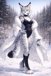 1girls ai_generated anthro furry lambai11 lynx not_porn tagme