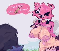 anthro anthro_female areola areola_slip areolae bandana bear bear_ears bear_girl belly belly_button belt big_areola big_ass big_breasts big_nipples big_thighs boobs_focus bow breast_focus breasts breasts_out chest_strap clitoris cuddle_team_leader curvaceous curvy curvy_body curvy_female curvy_figure curvy_hips explicit exposed exposed_breasts exposed_nipples exposed_pussy feathers female female_focus fingerless_gloves fingerprint fluffy fluffy_ears fortnite fortnite:_battle_royale fortnite:_save_the_world funny furry furry_female fursuit gloves grass grass_field hood hood_up hoodie large_areolae large_ass large_breasts larger_female long_sleeves lowered_pants male male/female meme outdoors outside pink_fur puffy_areola puffy_nipples pussy raven_(fortnite) removing_clothing scar shirt shirt_lift shirt_up sketch sky sourberries speaking straight strap straps talking talking_to_another teasing text text_bubble thick_thighs tongue video_game video_game_character video_game_franchise video_games visible_nipples visible_pussy voluptuous voluptuous_body voluptuous_female wide_hips wink winking_at_partner winking_at_viewer