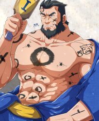 bara beard big_pecs daddy dilf invincible invincible_(tv_series) male male_only muscular muscular_male solo takao_oz the_immortal